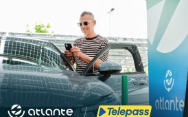 Telepass insieme ad Atlante, punti di ricarica elettrica a porta di click